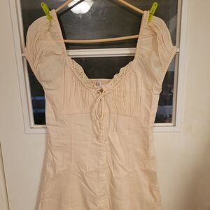 BDG Carmen Bohemia Cotton Midi Dress sz L